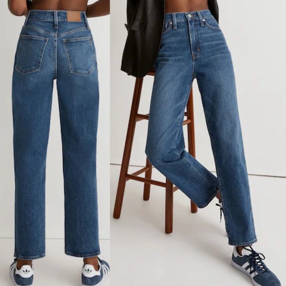 Madewell Denim - Madewell Perfect Vintage Straight Jean Mayfield Wash Comfort Stretch Blue 28